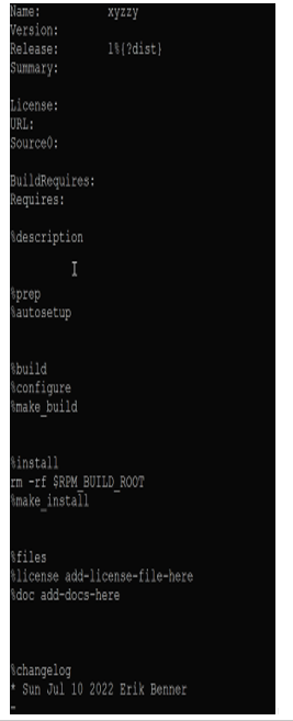 Creating a new RPM package 2 – Software Management with DNF